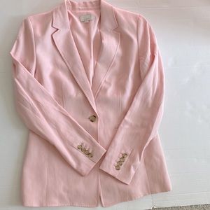 Loft Pink Linen Blazer